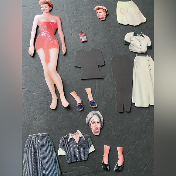 I Love Lucy Paper Doll Magnetic Magnets fridge Mix and Match - Picture 14 of 15